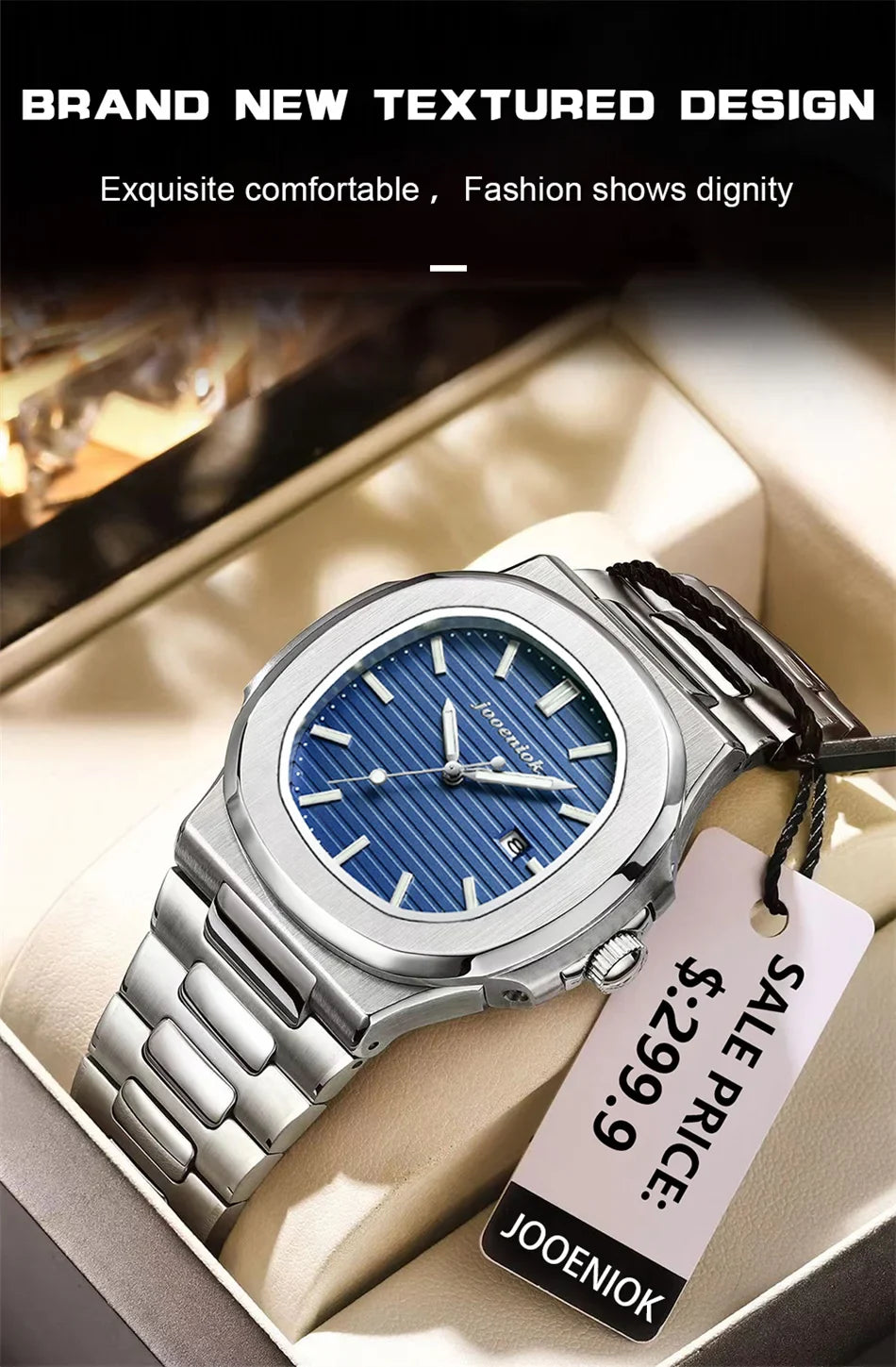 2025 Top Brand Luxury Men Wristwatch Business Waterproof Luminous Alloy Polygonal Case Fashion Quartz Watch Male with Calendar