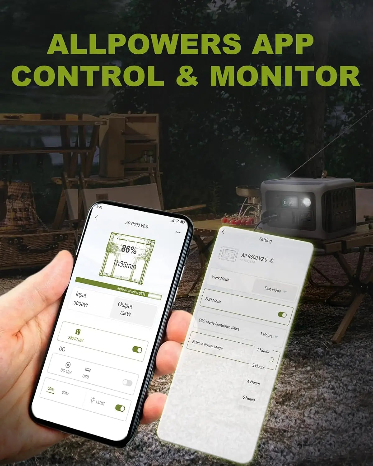 600W Portable Power Station 299Wh LiFePO4 Solar Generator with Optional Solar Panel for Camping, Outdoor & Home Backup