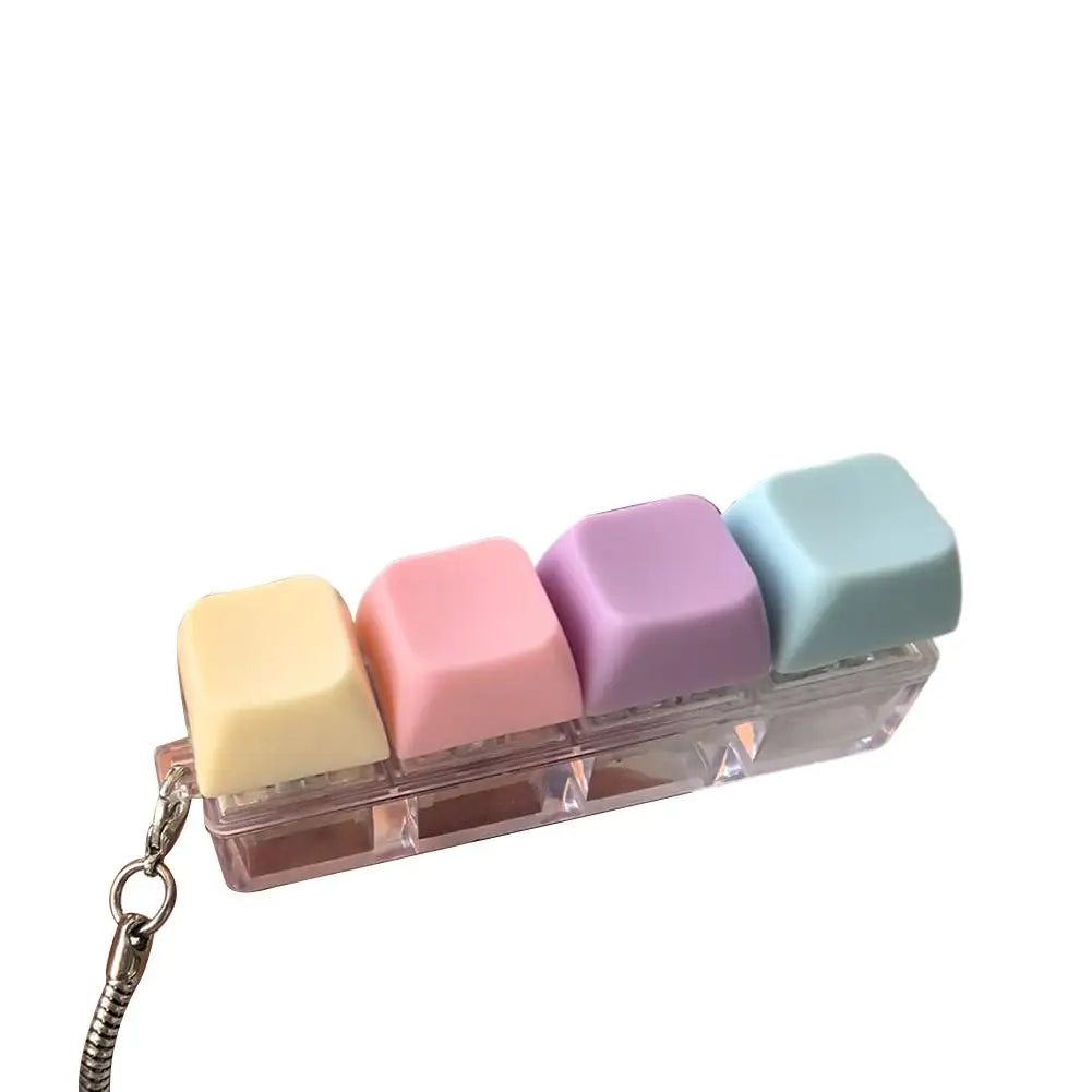 Mini Keyboard Fidget Keychain Toy