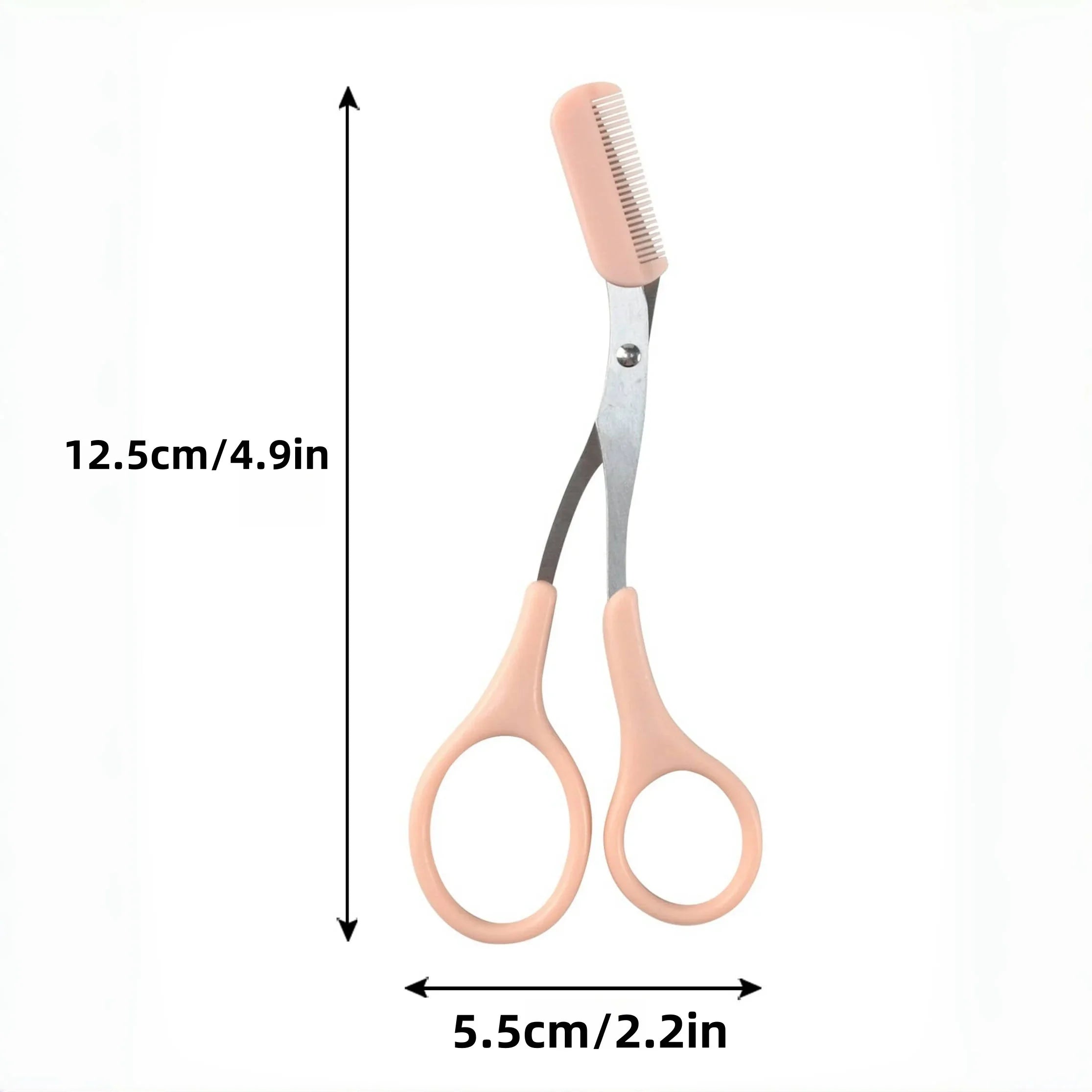 Precision Eyebrow Scissors with Comb