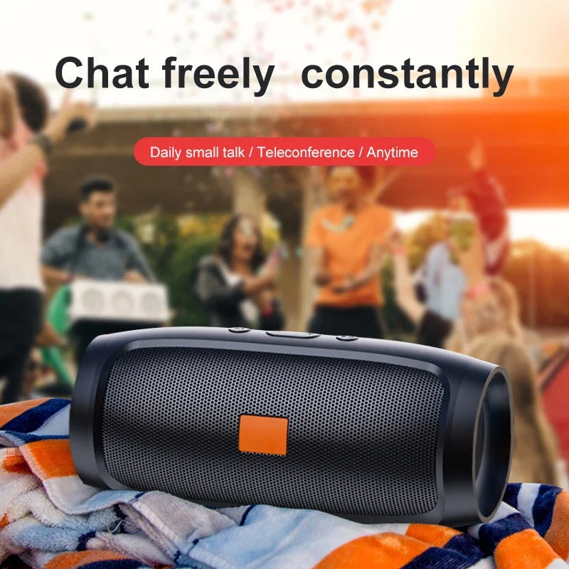 Portable Bluetooth TF USB Speaker with Dual Stereo Subwoofer FM Outdoor