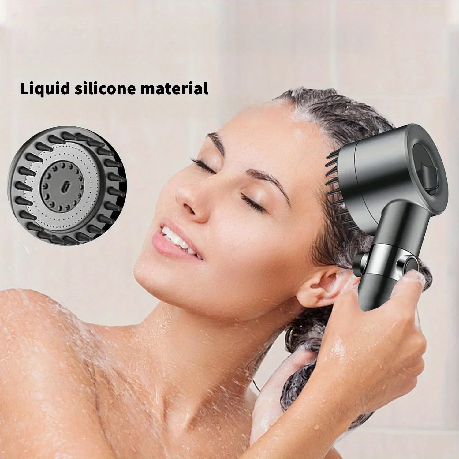 AquaIon Filtered Shower Head – 5 Spray Modes for Softer Skin & Hair