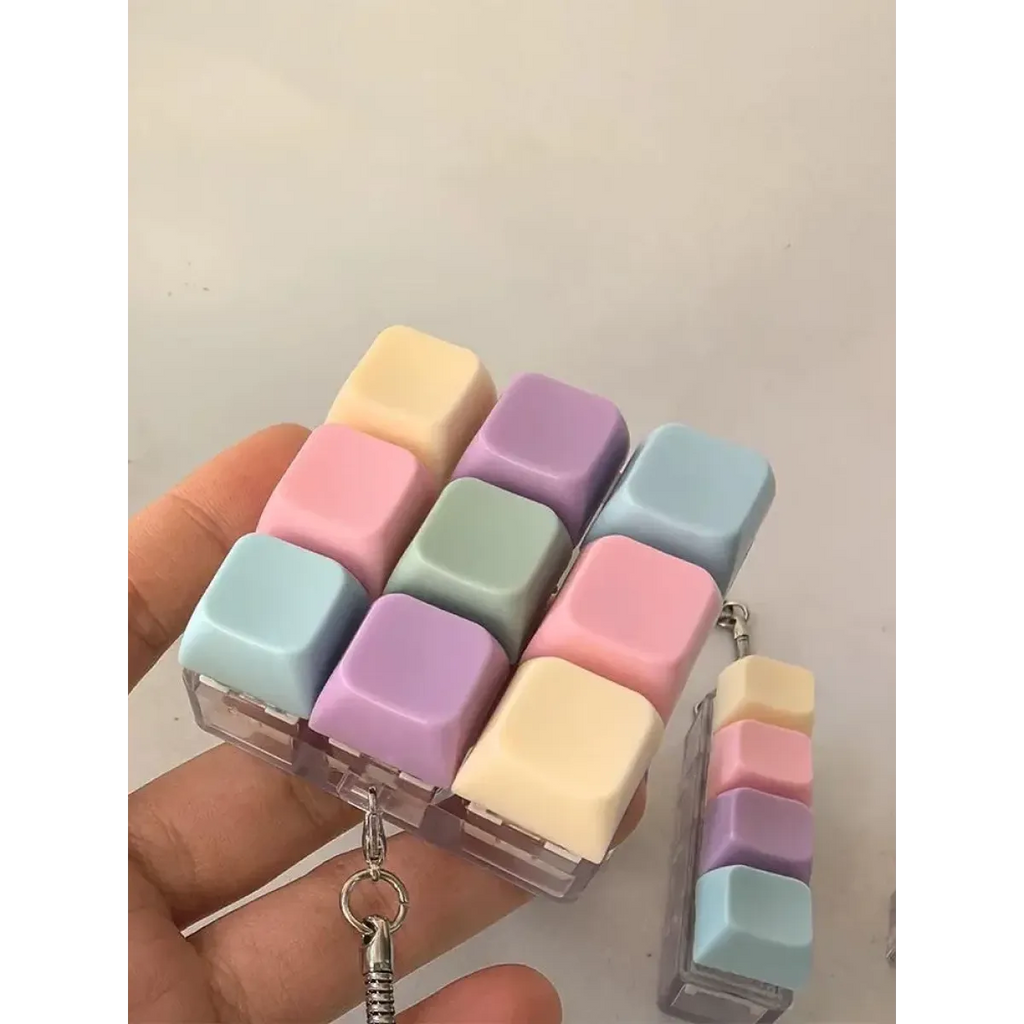 Mini Keyboard Fidget Keychain Toy