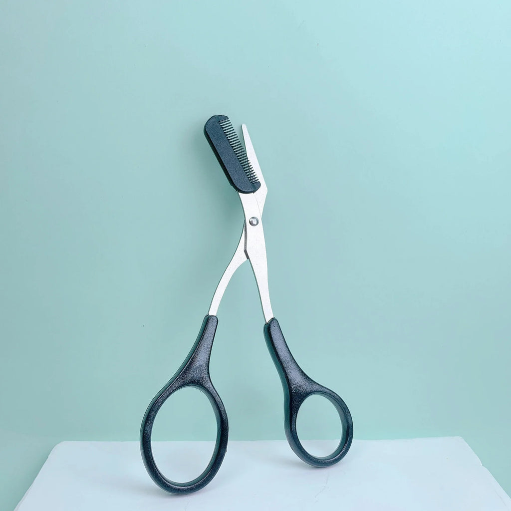 Precision Eyebrow Scissors with Comb