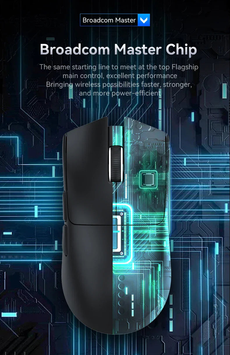 ATTACK SHARK X11 Lightweight Wireless Gaming Mouse – RGB Backlight, Up to 22K DPI, PAW3311 Optical Sensor, Rechargeable