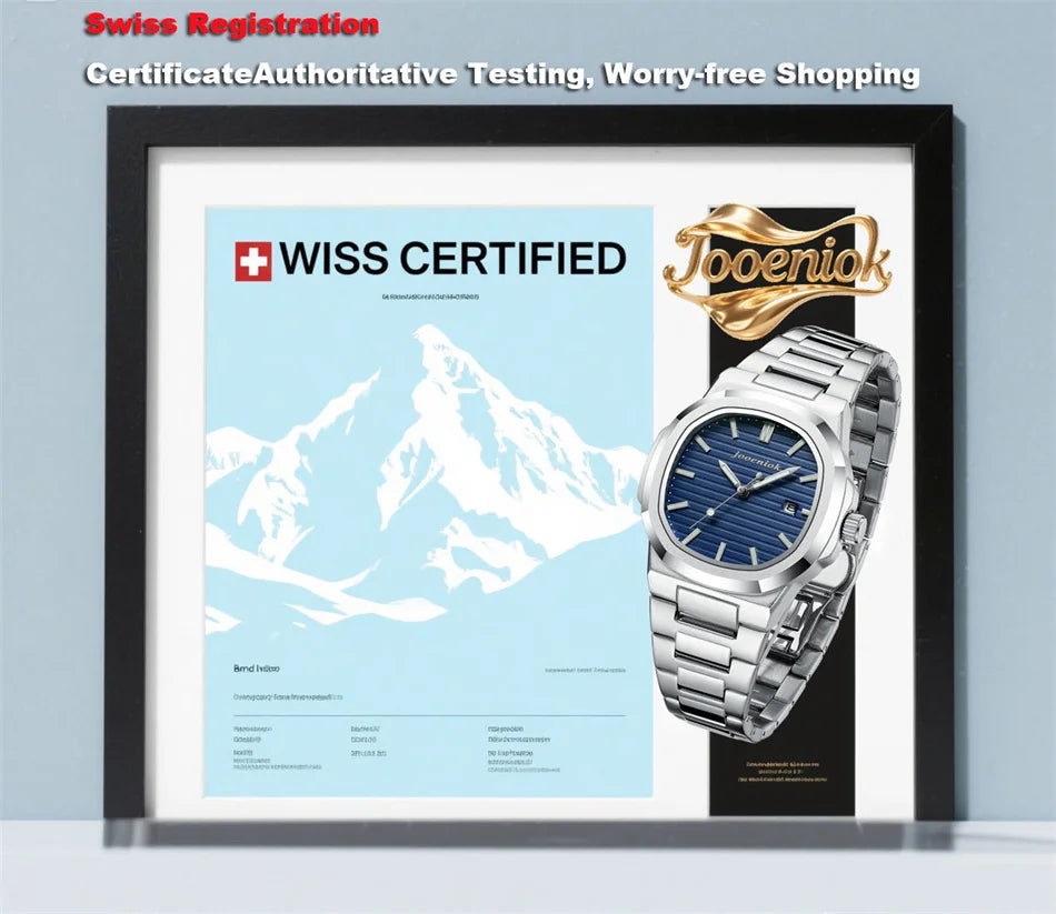 2025 Top Brand Luxury Men Wristwatch Business Waterproof Luminous Alloy Polygonal Case Fashion Quartz Watch Male with Calendar